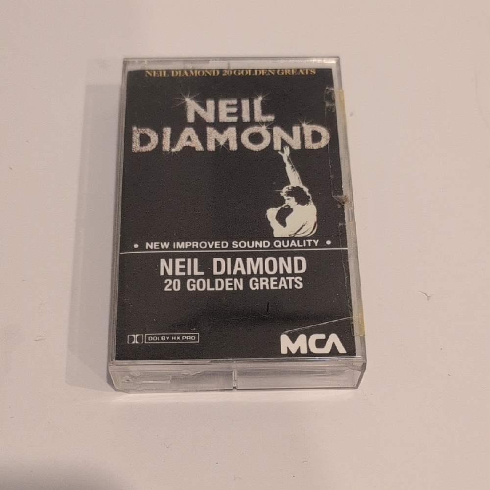 3/$20  Neil Diamond 20 Golden Greats Cassette Tape - Black -